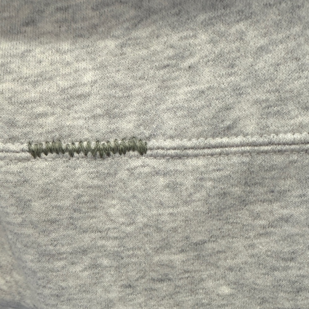 Abercrombie & Fitch Accented Light Gray Popover Hoodie - Picture 9 of 10